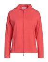 Gran Sasso Woman Sweater Coral Size 12 Cotton In Red