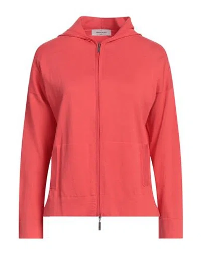 Gran Sasso Woman Sweater Coral Size 12 Cotton In Red