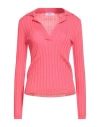 Gran Sasso Woman Sweater Coral Size 8 Virgin Wool In Pink