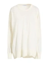 Gran Sasso Woman Sweater Cream Size 16 Virgin Wool In White
