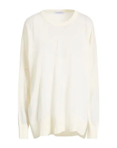 Gran Sasso Woman Sweater Cream Size 16 Virgin Wool In White