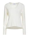 Gran Sasso Woman Sweater Cream Size 4 Virgin Wool, Viscose, Cashmere In White