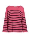 Gran Sasso Woman Sweater Fuchsia Size 10 Cotton In Neutral