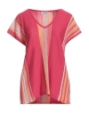 Gran Sasso Woman Sweater Fuchsia Size 16 Cotton In Pink