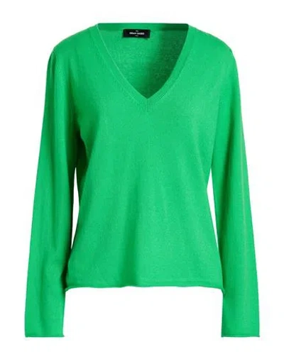 Gran Sasso Woman Sweater Green Size 8 Cashmere