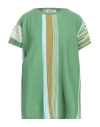 Gran Sasso Woman Sweater Green Size S Cotton In Green