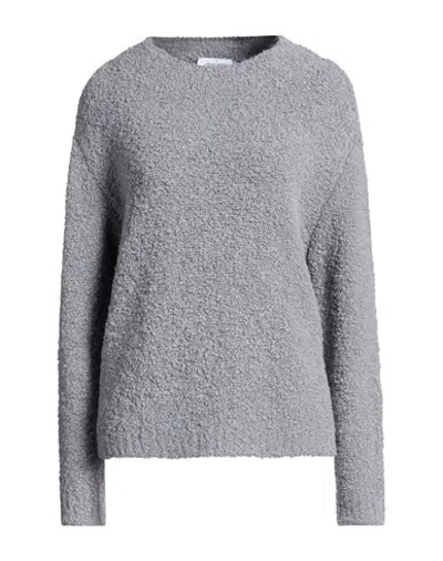 Gran Sasso Woman Sweater Grey Size 2 Alpaca Wool, Virgin Wool, Polyamide, Elastane In Gray