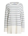 Gran Sasso Woman Sweater Grey Size 8 Virgin Wool, Viscose, Cashmere