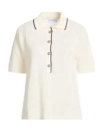 Gran Sasso Woman Sweater Ivory Size 8 Linen In White