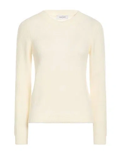 Gran Sasso Woman Sweater Ivory Size 8 Virgin Wool, Polyamide In Multi