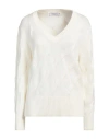 Gran Sasso Woman Sweater Ivory Size 8 Virgin Wool, Viscose, Cashmere In White