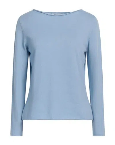 Gran Sasso Woman Sweater Light Blue Size 8 Virgin Wool, Viscose, Cashmere