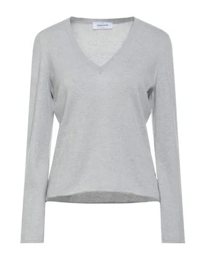 Gran Sasso Woman Sweater Light Grey Size 8 Virgin Wool, Viscose, Cashmere In Gray