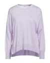 Gran Sasso Woman Sweater Lilac Size 8 Virgin Wool In Purple