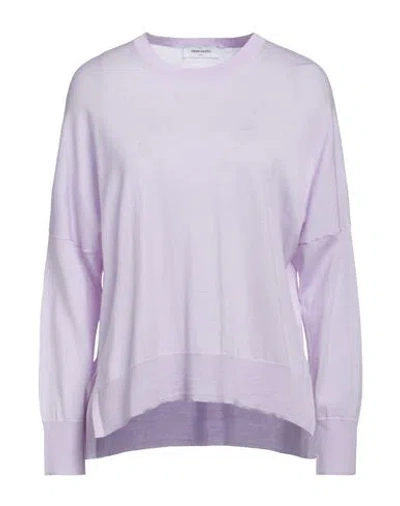 Gran Sasso Woman Sweater Lilac Size 8 Virgin Wool In Purple