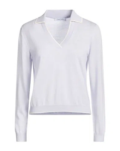 Gran Sasso Woman Sweater Lilac Size 8 Virgin Wool In White