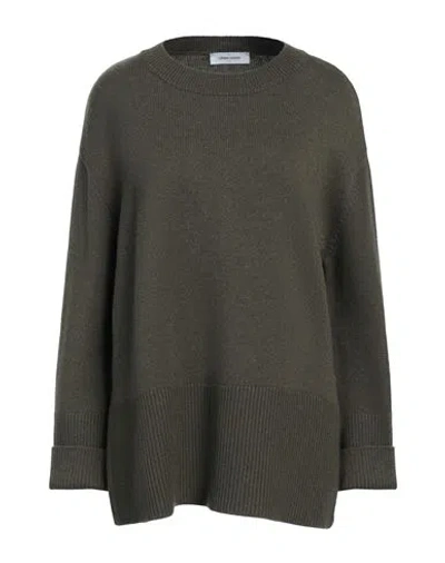 Gran Sasso Woman Sweater Military Green Size 8 Virgin Wool, Viscose, Cashmere In Black