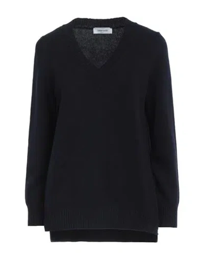 Gran Sasso Woman Sweater Navy Size 8 Virgin Wool, Viscose, Cashmere In Navy Blue