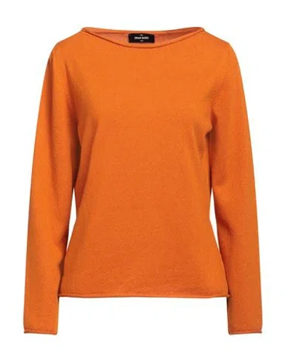 Gran Sasso Woman Sweater Orange Size 12 Cashmere