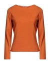 GRAN SASSO GRAN SASSO WOMAN SWEATER ORANGE SIZE 14 VIRGIN WOOL, VISCOSE, CASHMERE