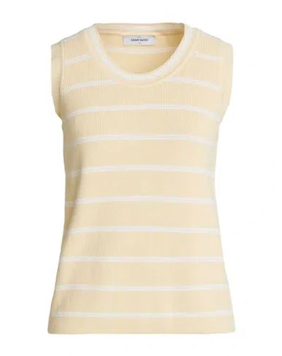 Gran Sasso Woman Sweater Pastel Yellow Size 12 Cotton In Neutral