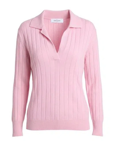Gran Sasso Woman Sweater Pink Size 4 Virgin Wool, Viscose, Cashmere
