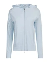 Gran Sasso Woman Sweater Sky Blue Size 10 Cotton