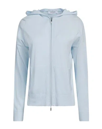 Gran Sasso Woman Sweater Sky Blue Size 10 Cotton
