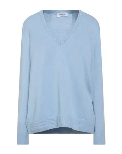 Gran Sasso Woman Sweater Sky Blue Size 12 Virgin Wool, Viscose, Cashmere