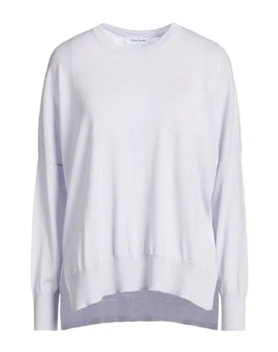Gran Sasso Woman Sweater Sky Blue Size 6 Virgin Wool