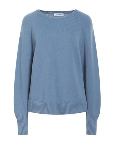 Gran Sasso Woman Sweater Slate Blue Size 10 Virgin Wool, Viscose, Cashmere