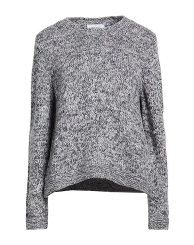 Gran Sasso Woman Sweater Slate Blue Size 8 Virgin Wool, Cashmere In Gray