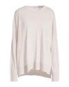Gran Sasso Woman Sweater Taupe Size 16 Virgin Wool In Neutral