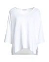 Gran Sasso Woman Sweater White Size 10 Cotton