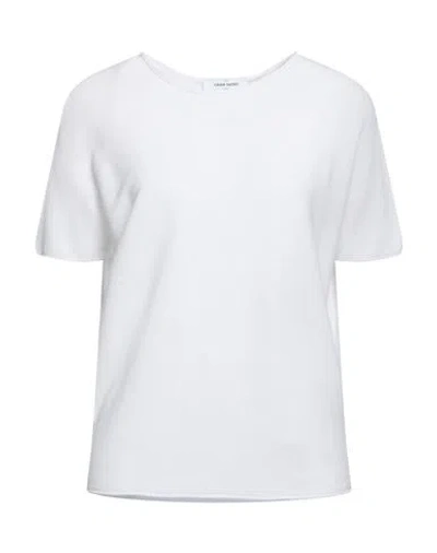 Gran Sasso Woman Sweater White Size 4 Cotton