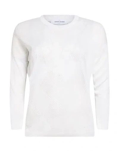 Gran Sasso Woman Sweater White Size 4 Viscose, Polyester