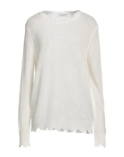 Gran Sasso Woman Sweater White Size 6 Linen, Cotton