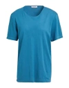 Gran Sasso Woman T-shirt Azure Size 12 Cotton