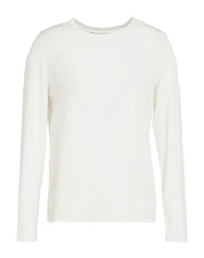 Gran Sasso Woman T-shirt Ivory Size 4 Silk, Viscose, Elastane In White