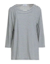Gran Sasso Woman T-shirt Navy Size 16 Cotton