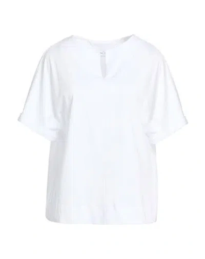 Gran Sasso Woman T-shirt White Size 10 Cotton In Multi