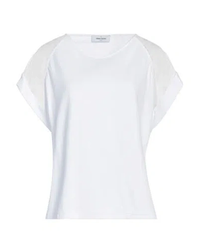 Gran Sasso Woman T-shirt White Size 10 Cotton, Polyamide
