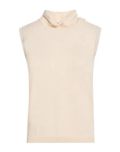 Gran Sasso Woman Turtleneck Beige Size 6 Virgin Wool, Viscose, Cashmere, Polyester, Metallic Fiber In Neutral