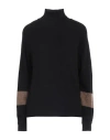 Gran Sasso Woman Turtleneck Black Size 6 Virgin Wool, Alpaca Wool, Polyamide