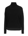 Gran Sasso Woman Turtleneck Black Size 8 Virgin Wool, Viscose, Cashmere