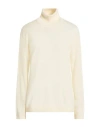 Gran Sasso Woman Turtleneck Cream Size 10 Virgin Wool In Neutral