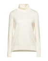 Gran Sasso Woman Turtleneck Cream Size 10 Virgin Wool In White
