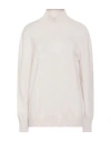 Gran Sasso Woman Turtleneck Cream Size 12 Cashmere In White