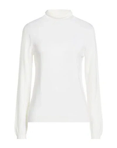 Gran Sasso Woman Turtleneck Cream Size 4 Virgin Wool In White