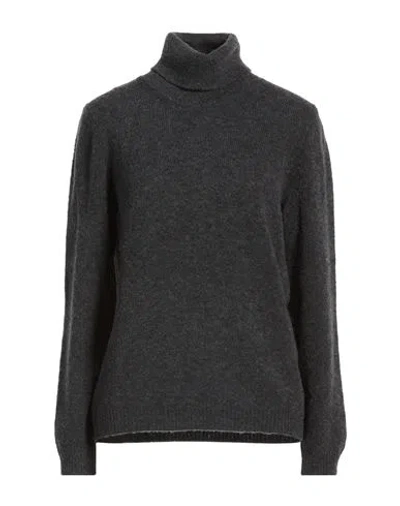 Gran Sasso Woman Turtleneck Grey Size 10 Virgin Wool, Polyamide In Gray